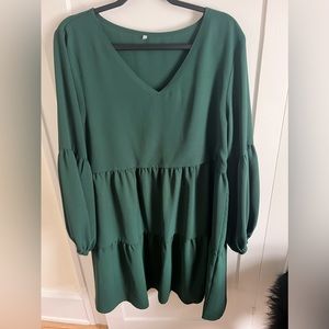Forest green dress